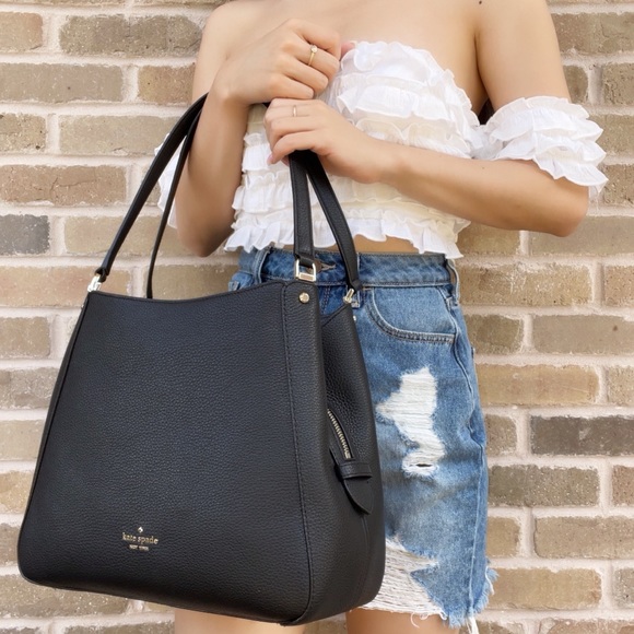 Kate Spade Black Shoulder Tote - Picture 4 of 7